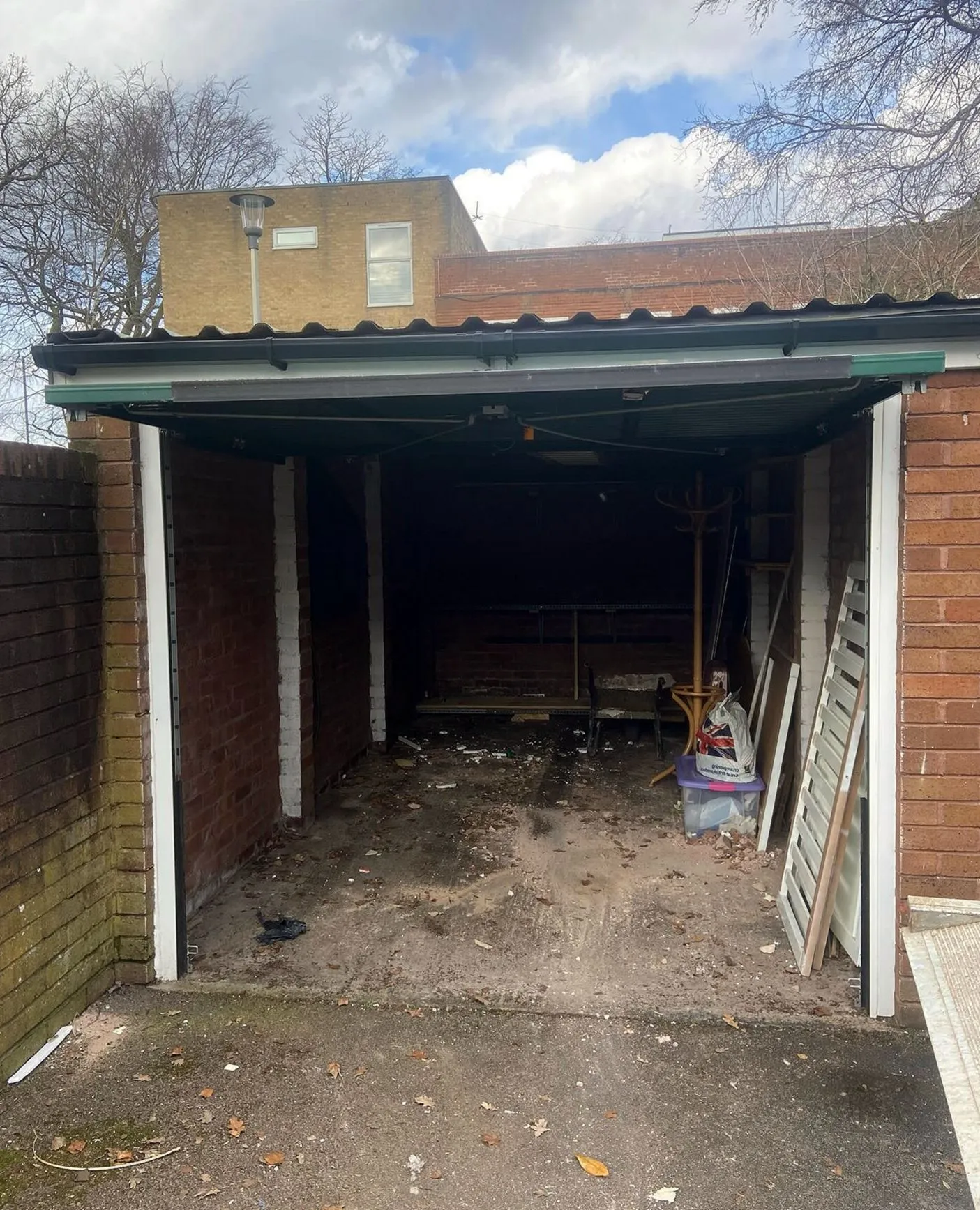 Garage clearing and junk hauling project in Dallas TX